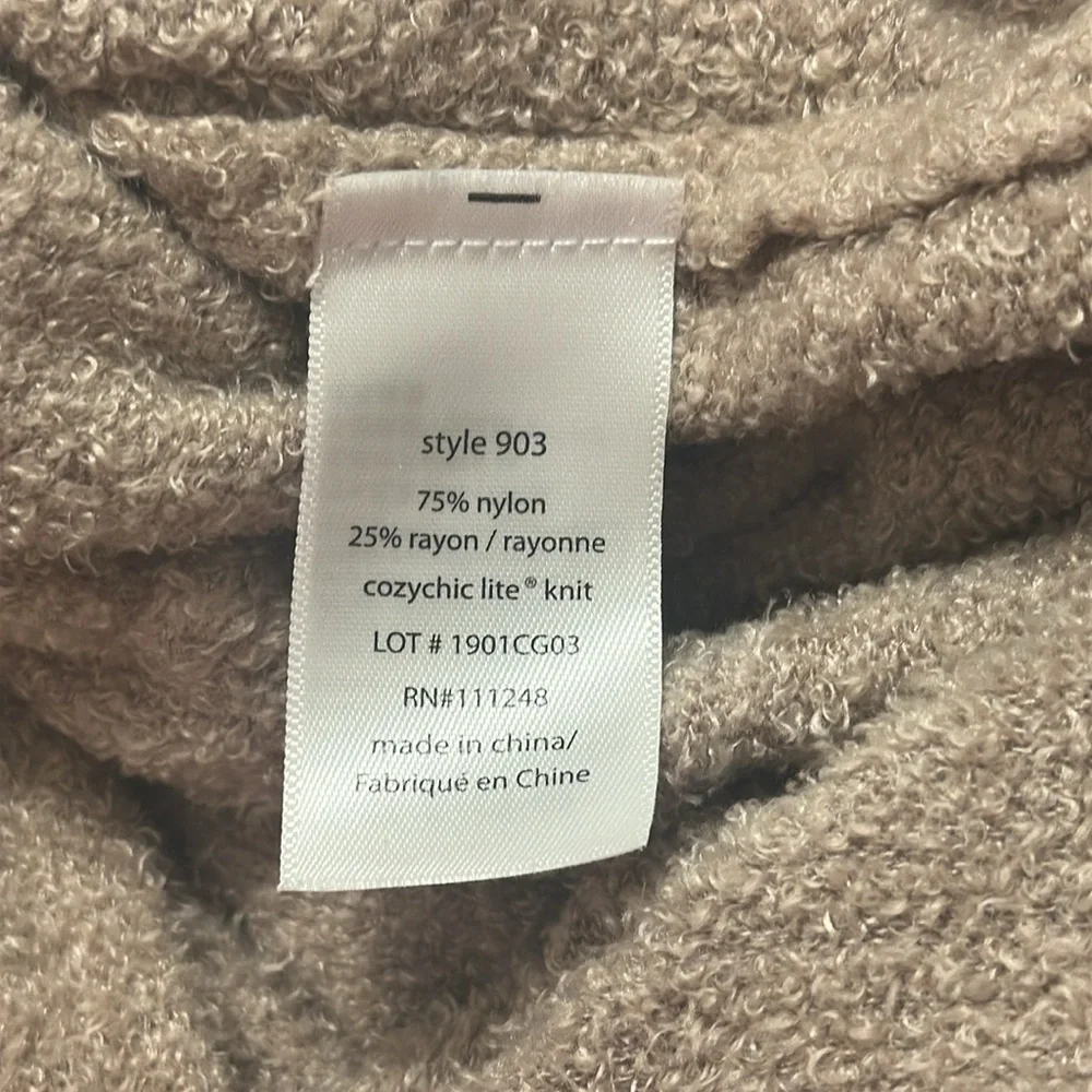 Barefoot Dreams Women’s Regular CozyChic Lite Knit Wrap Cardigan Size S/M Tan - Picture 6 of 9